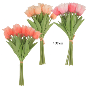 Bouquet di Tulipani Artificiali - h 33 cm