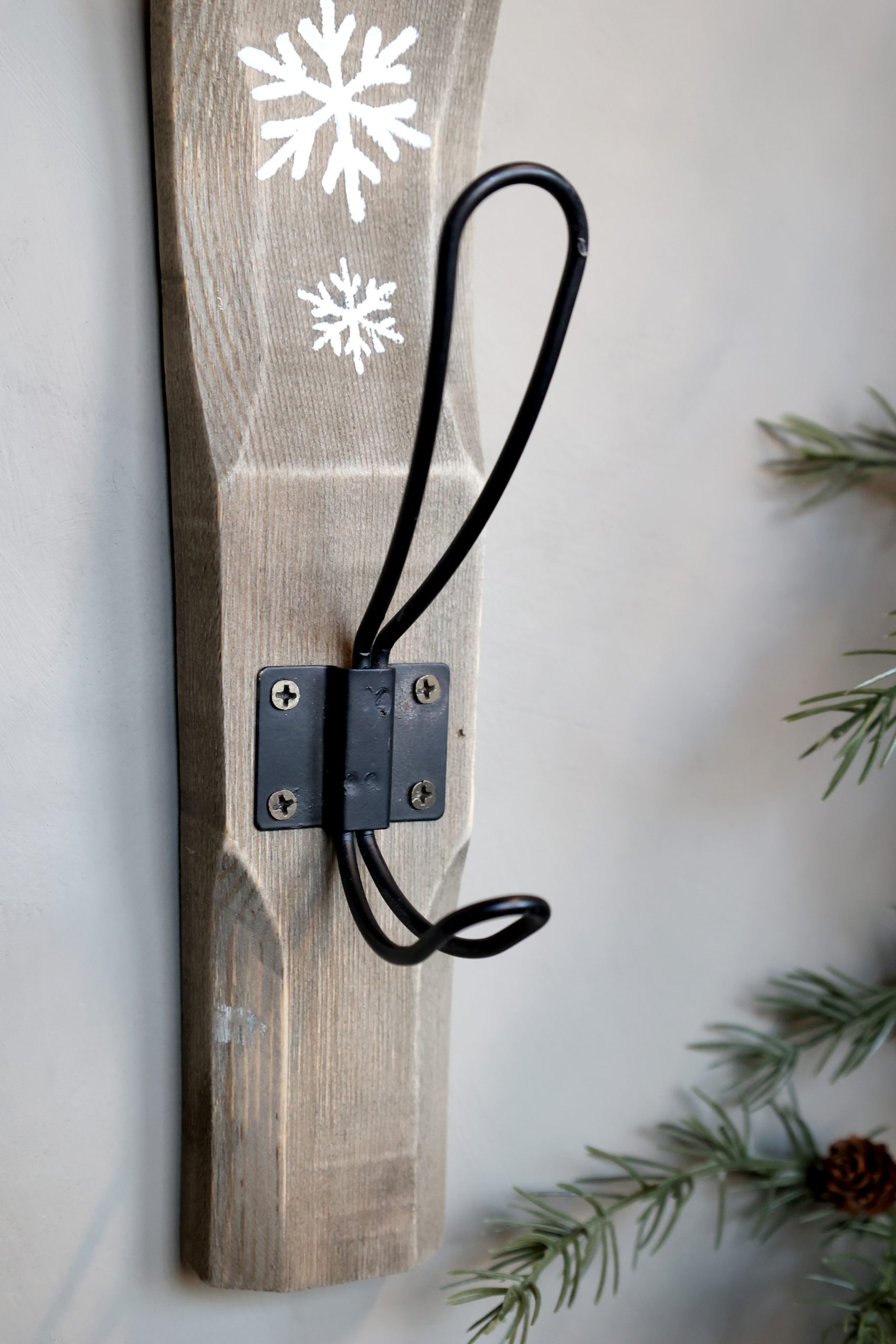 Gancio vintage con fiocchi di neve H35/L7/W8.5 cm natura - immagine 5