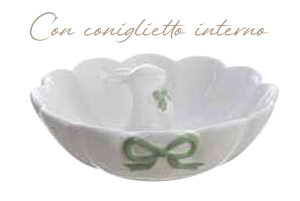 Piatto con coniglietto Ø 20 x H 8,5 cm