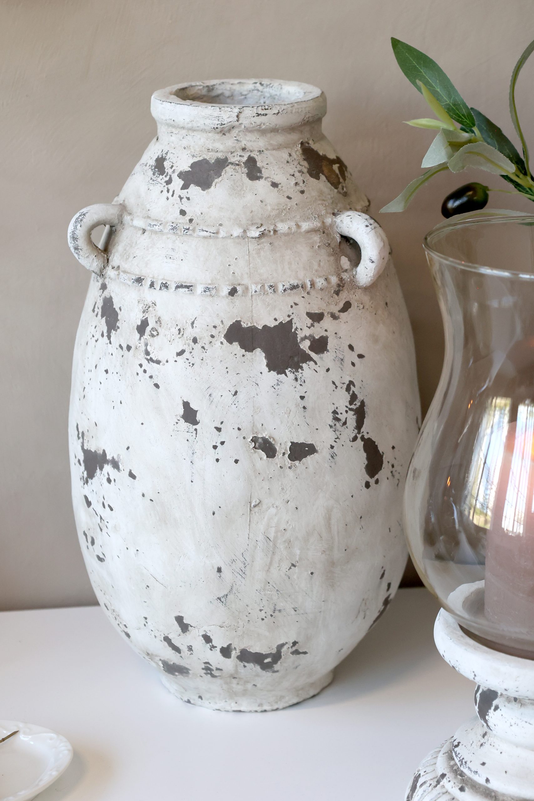 Vaso Frejus Crema H36/D21 – Terracotta Impermeabile