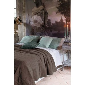 Trapunta Stone Washed 250 GSM – 100% Cotone • Colore Fango • 220 x 260 cm