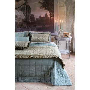 Trapunta Stone Washed 250 GSM – 100% Cotone • Colore Verde • 220 x 260 cm