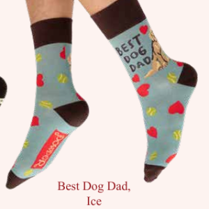 Calze da Uomo in Bambù - MSOC175 Best Dog Dad, Ice