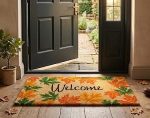 Zerbino Welcome - foglie 70 x 40 cm