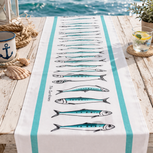 Runner Sardine in Cotone 140x40 cm