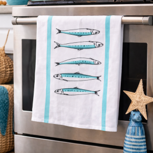 Canovaccio Sardine in Cotone 50x70 cm