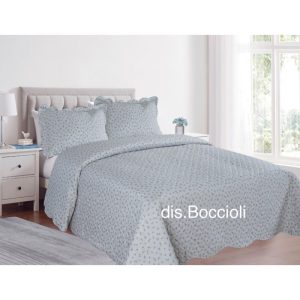 TRAPUNTINO MATRIMONIALE TERMOSALDATO MICROFIBRA BOCCIOLI PEZZOLI