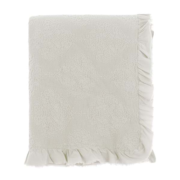 Copriletto in 100% Cotone – Bianco • 250 x 260 cm - immagine 2