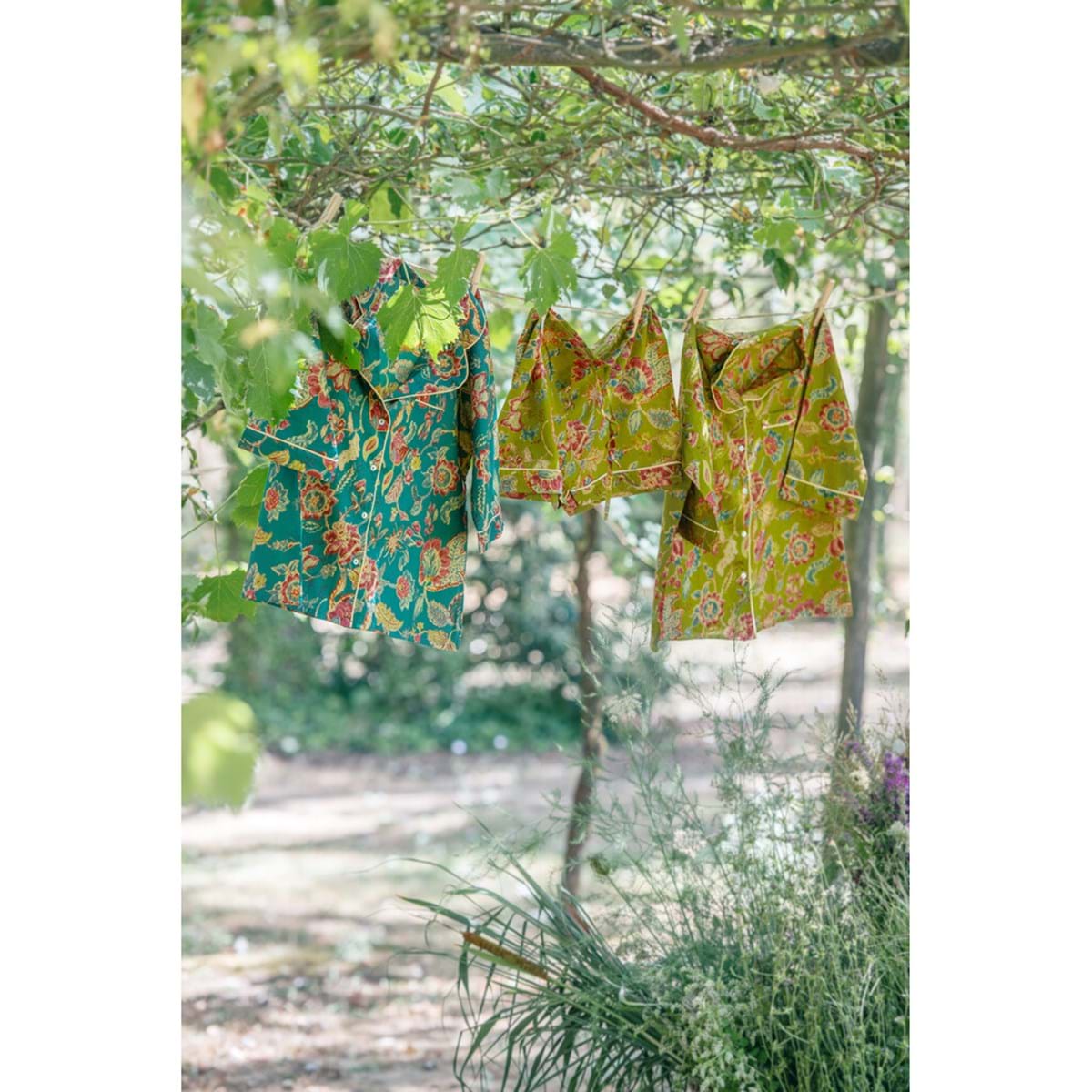 Pigiama con Pantalone Corto - Floreale – Taglia Unica • 100% Cotone - immagine 3