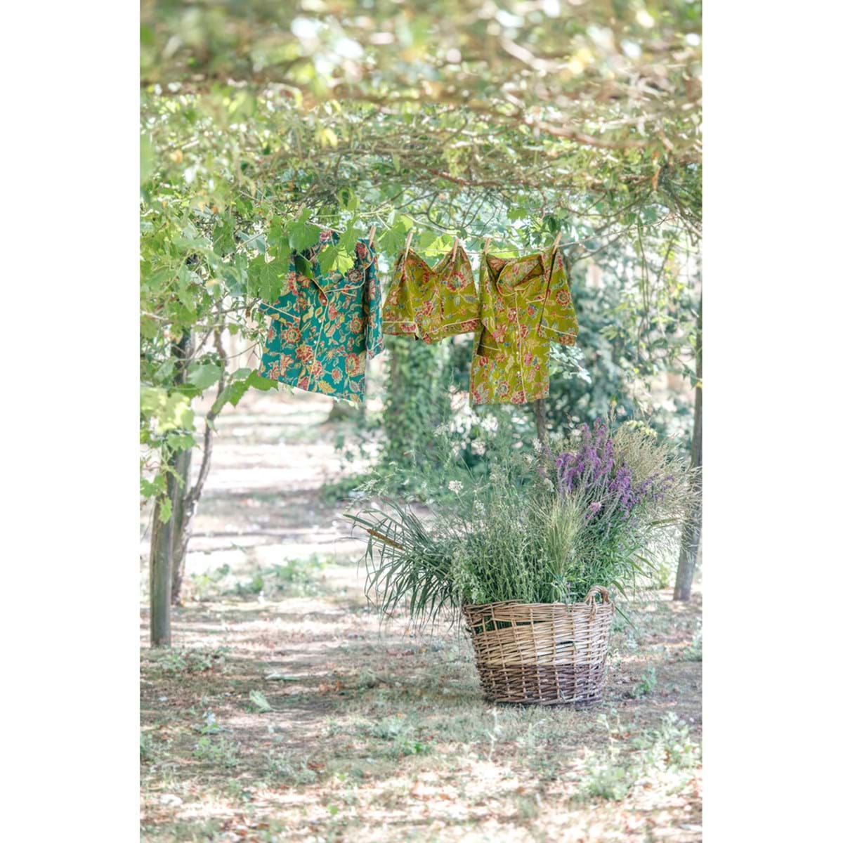 Pigiama con Pantalone Corto - Floreale – Taglia Unica • 100% Cotone - immagine 4