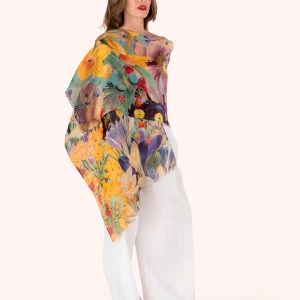 Foulard in Lino e Cotone – LIN42 Spring Flora