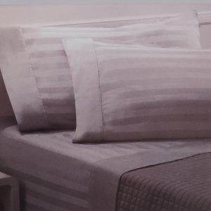 Completo Letto Matrimoniale in Raso di Cotone ZEFIRO Nero